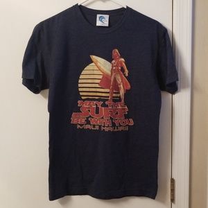 Darth Vader may the surf be with you tee